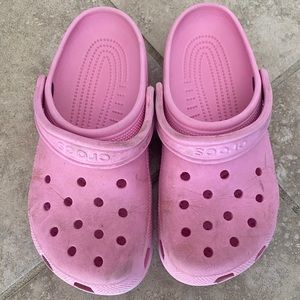 Pink Crocs